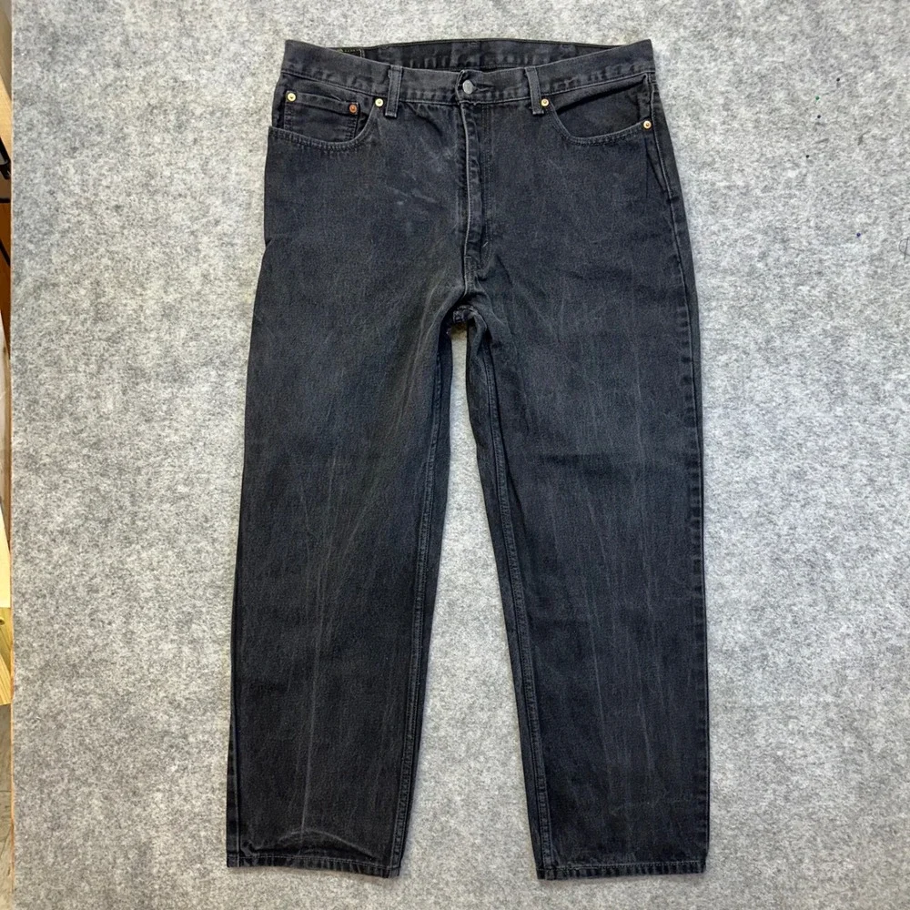 Lot of 3 Levi's 550 Relaxed Fit Jeans Men's 40x32 Blue Black Denim Work Pants